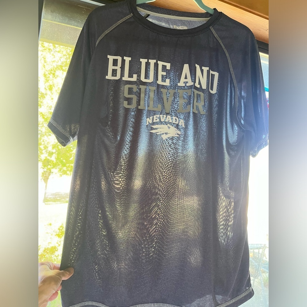 Pro Edge Blue and Silver Short Sleeve Tee - Picture 6 of 9